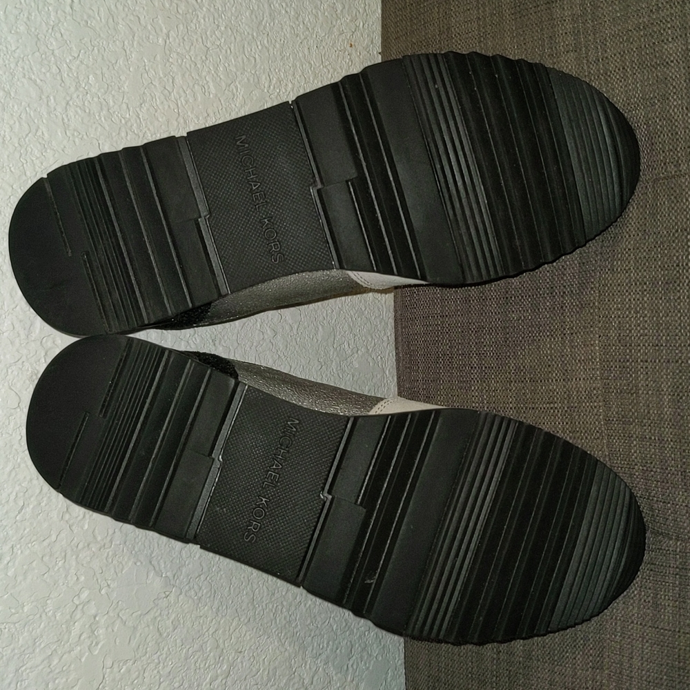 Allie Metallic Leather and Suede Sneaker - Picture 4 of 5